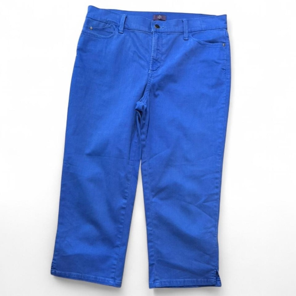NYDJ Royal Blue Cropped Jeans, Women's Size 12